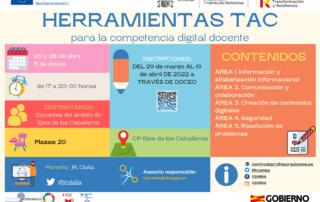 cartel del curso herramientas TAC